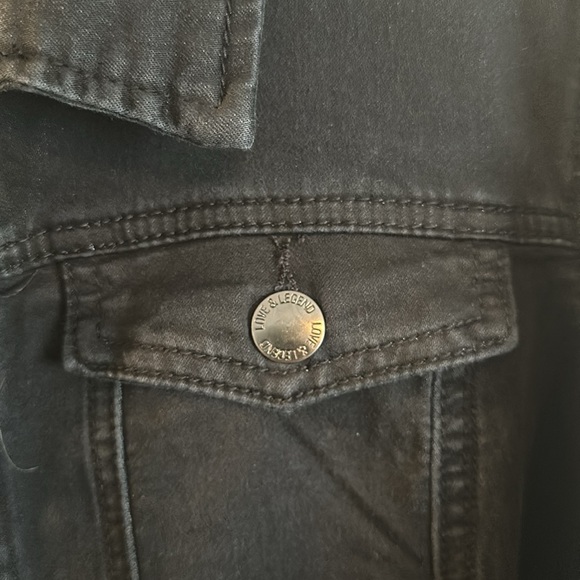 Addition Elle Dark Blue Jean Jacket  (24) - Picture 2 of 6